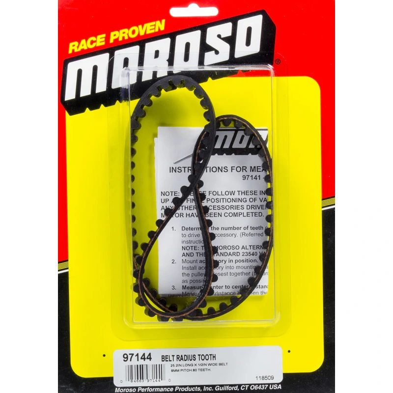 MOROSO 97144 Radius Tooth Drive Belt – 25.2 Long